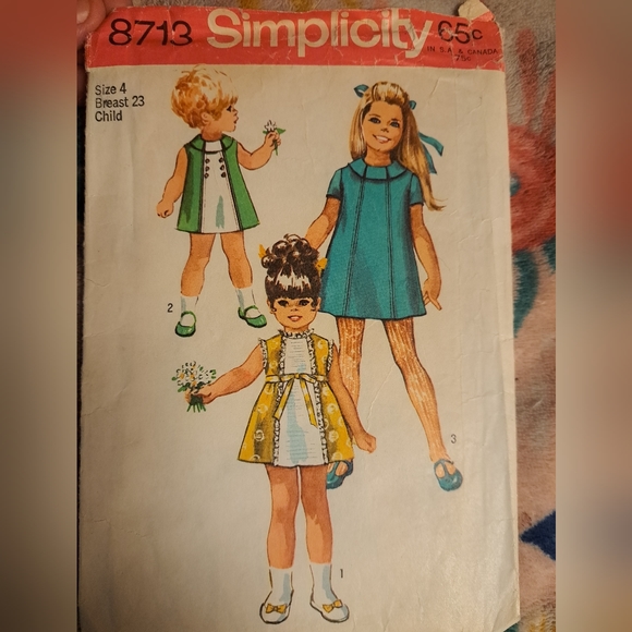 Simplicity Other - Simplicity vintage pattern size 4 8713 🌼🌺💐🌻🌷